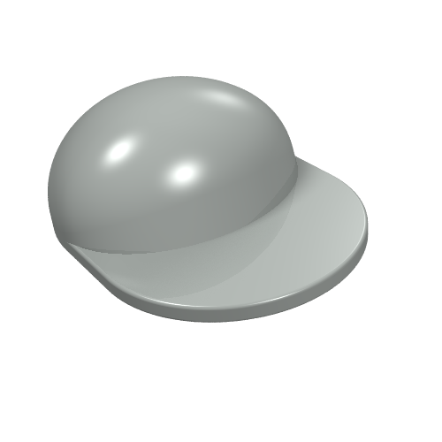 Hat / Cap Long Peak [Plain] Hellgrau