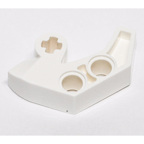 Technic Axle and Pin Connector 2 × 4 Double Sloped White