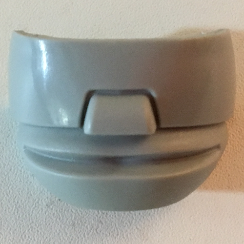 Large Figure Mask / Visor, Hockey Mask 4 with glasses Hellgrau