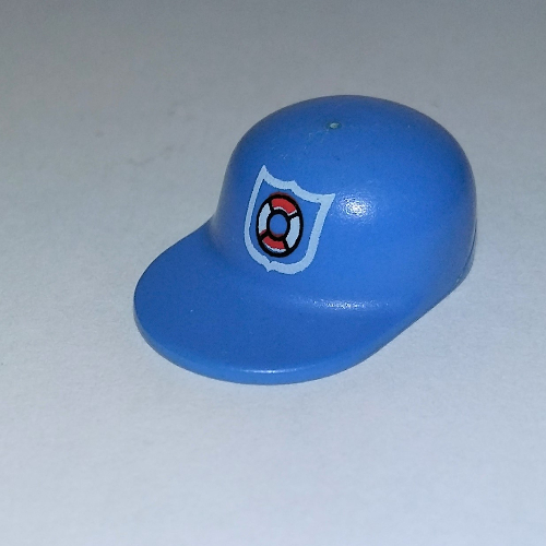 Hat / Cap Long Peak with Rescue Coast Guard Logo Print Blau