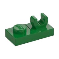 Plate Special 1 × 2, Top Clip [Open O] Green