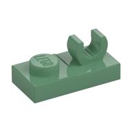 Plate Special 1 × 2, Top Clip [Open O] Sand Green
