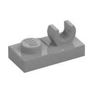 Plate Special 1 × 2, Top Clip [Open O] Light Bluish Gray