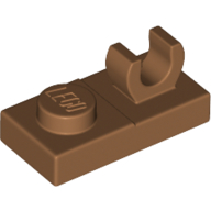 Platte speziell 1 × 2, oben Clip [offen O] Mittelnougat