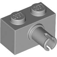 Brick Special 1 × 2 with Pin - Bottom Stud Holder Hellblaugrau