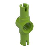 Technic Pin Connector Hub with 2 Pins with Friction Ridges Lengthwise [Small Squared Pin Holes] Limette