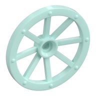 Wheel Wagon Large (33mm D.), hole notched for wheels holder pin Light Aqua