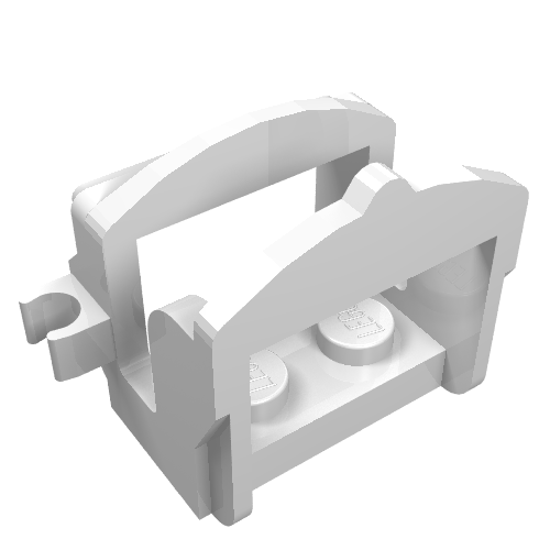 Animal / Creature Accessory, Saddle [One Clip] Weiß