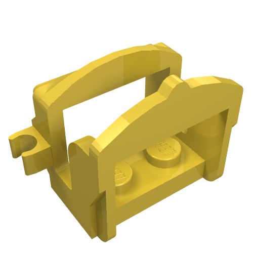 Animal / Creature Accessory, Saddle [Two Clips] Yellow