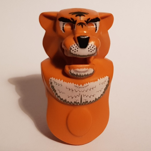 Creature Body Part, Tiger Head and Torso with Tygurah print Earth Orange