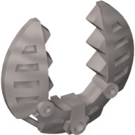 Large Figure Weapon 5 × 5 Shield with Wrench Toothed Perlhellgrau