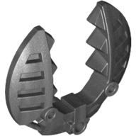 Large Figure Weapon 5 × 5 Shield with Wrench Toothed Pearl Dark Gray