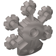 Large Figure Shield 5 × 5 with Gear Tips Pearl Light Gray
