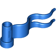 Flag 4 × 1 Wavy [First Wave Right] Blau