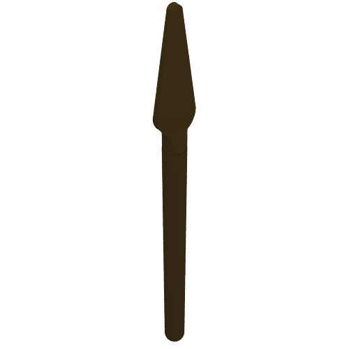 Weapon Pike / Spear Round End Dunkelbraun