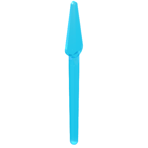 Weapon Pike / Spear Round End Trans-Light Blue
