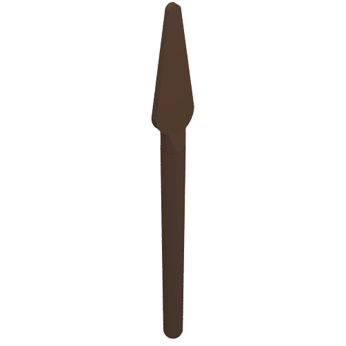 Weapon Pike / Spear Round End Brown