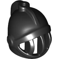 Helmet with Fixed Grill and Plume Hole (Castle) Schwarz