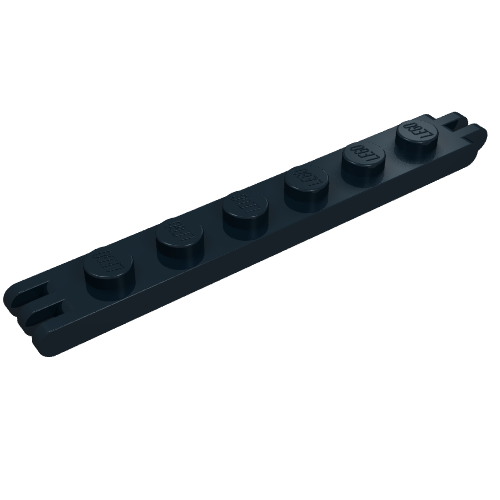 Hinge Plate 1 × 6 with 2 and 3 Fingers On Ends