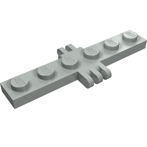 Hinge Plate 1 × 6 with 2 and 3 Fingers On Sides