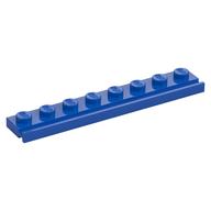 Platte speziell 1 × 8 mit Tür Schiene Blau