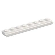 Platte speziell 1 × 8 mit Tür Schiene Weiß