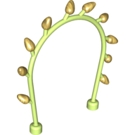 Duplo Plant Vine Arch with Gold Flower Buds Light Lime