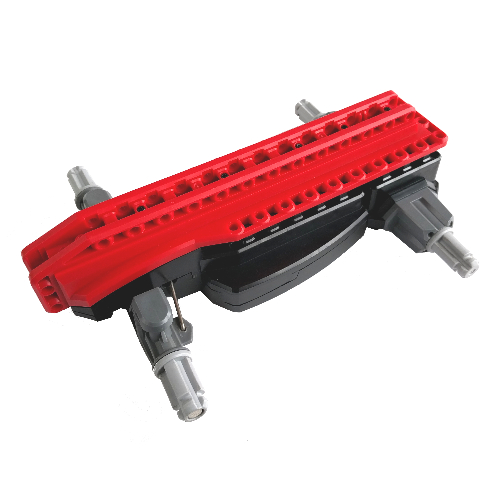 Motor, RC Car Base, Red Top Black