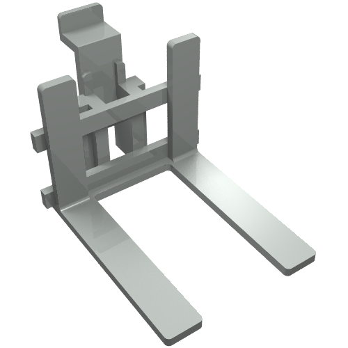 Forklift Forks, Wide Hellgrau