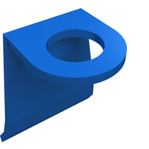 Minifig Neckwear Cape [Plastic] Blau