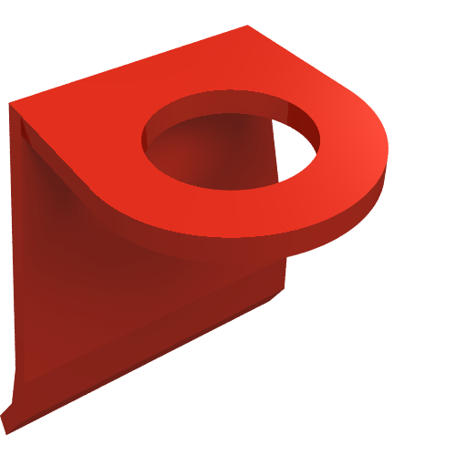 Minifig Neckwear Cape [Plastic] Rot