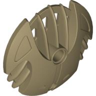 Large Figure Shield 5 × 5 with 7 Fins Flat Dark Gold