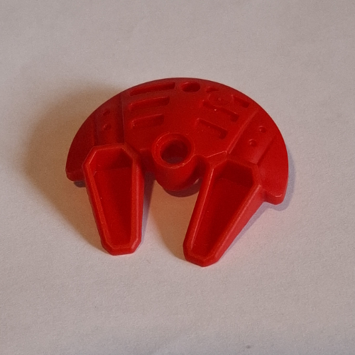 Large Figure Shield 5 × 5 with Dual Scoop Prongs Rot