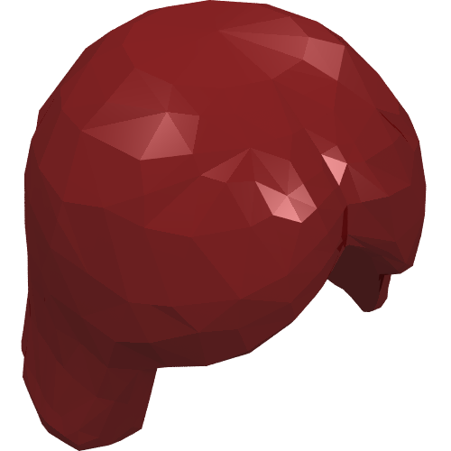 Hair Center Parting Dark Red