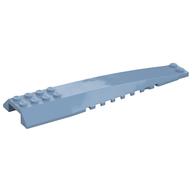 Brick Wedged, Curved 16 × 4 Triple with Inner Ridges Sandblau
