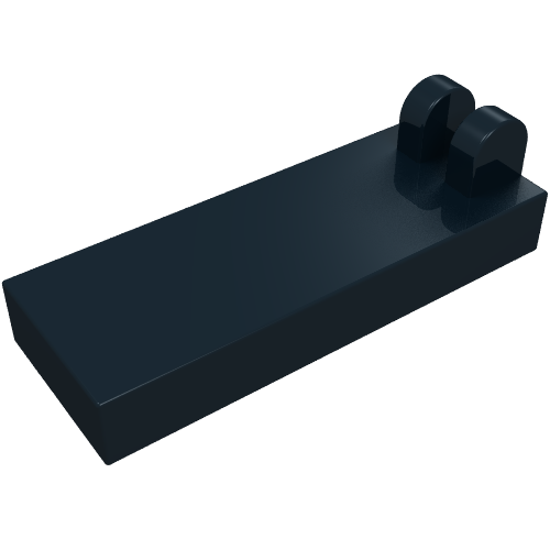 Hinge Tile 1 × 2 1/2 with 2 Fingers on Top Black