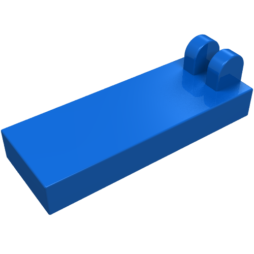 Hinge Tile 1 × 2 1/2 with 2 Fingers on Top Blue