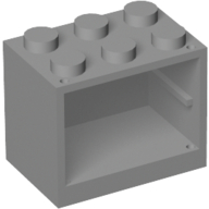 Cupboard 2 × 3 × 2 with Solid Studs Hellblaugrau