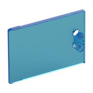 Cupboard 2 × 3 × 2 Door Transparent-Dunkelblau