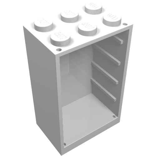 Cupboard 2 × 3 × 4 White