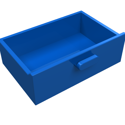 Cupboard 2 × 3 Drawer Blau