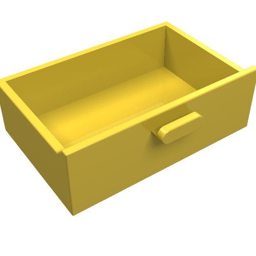Cupboard 2 × 3 Drawer Gelb
