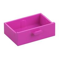 Cupboard 2 × 3 Drawer Dark Pink