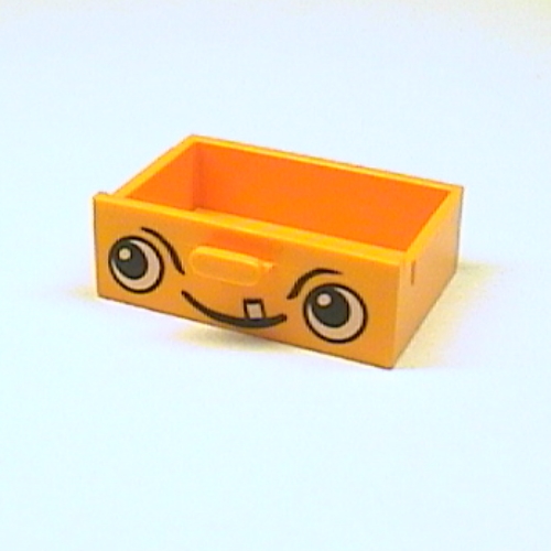 Cupboard 2 × 3 Drawer with Face Print Medium Orange