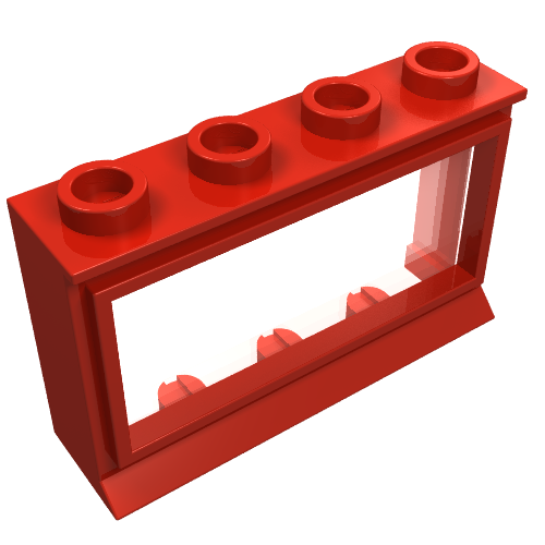 Window 1 × 4 × 2 Classic with Long Sill [Complete]