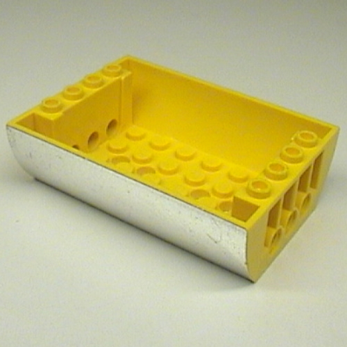 Bogenstein umgekehrt 8 × 6 × 2 doppelt mit chrom silber Seiten Druck Gelb