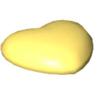 Clikits Icon, Heart 2 × 2 Large with Pin Bright Light Yellow
