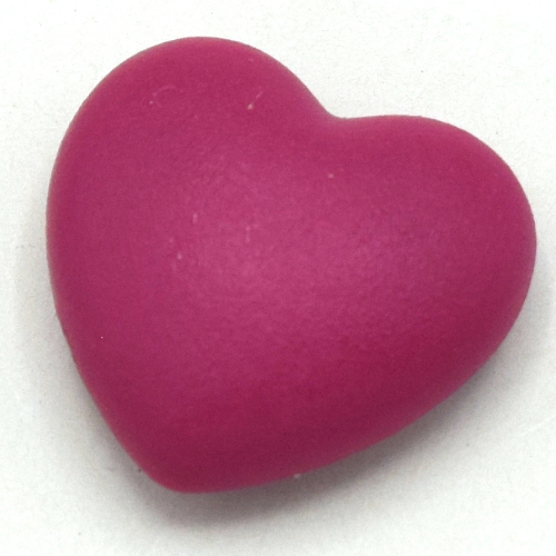 Clikits Icon, Heart 2 × 2 Large with Pin Magenta