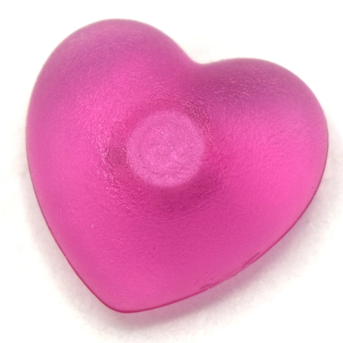 Clikits Icon, Heart 2 × 2 Large with Pin Trans-Dark Pink