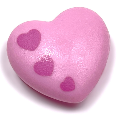 Clikits Icon, Heart 2 × 2 Large with Pin, 3 Dark Pink Hearts Print Leuchtrosa